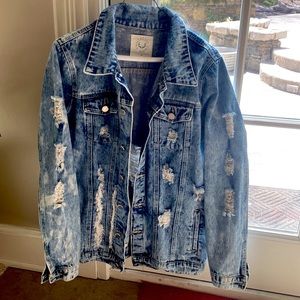 Women’s distressed denim jacket